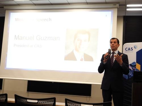 Manuel Guzman  (President at CAS) の Welcome Speech