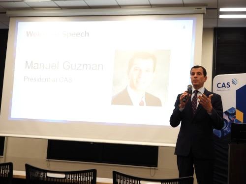 Manuel Guzman (President at CAS) の Welcome Speech Manuel Guzman (President at CAS) の Welcome Speech
